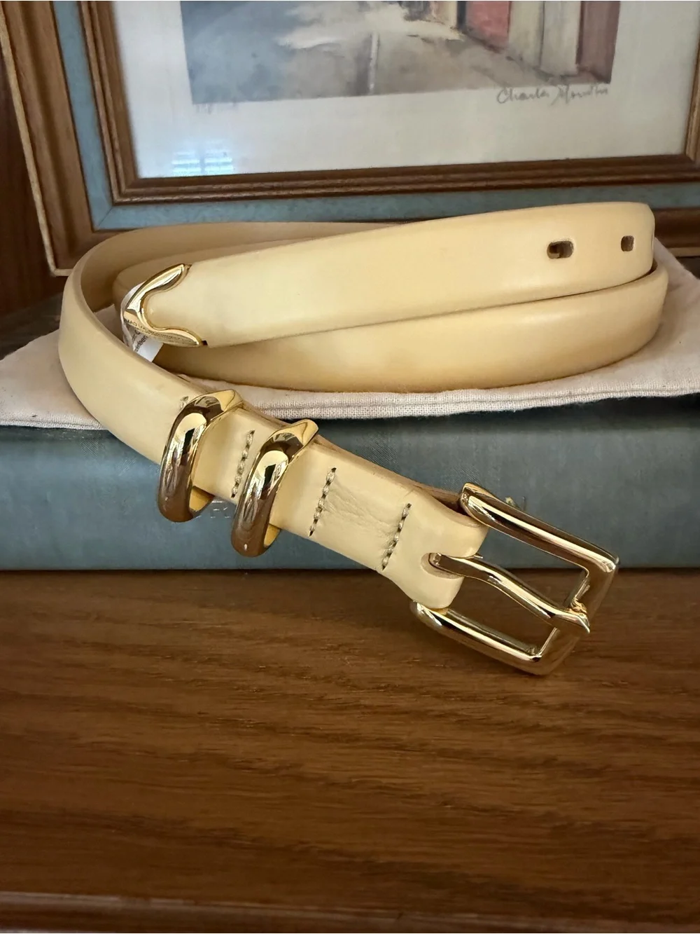 J Crew Large Thin leather belt CW106